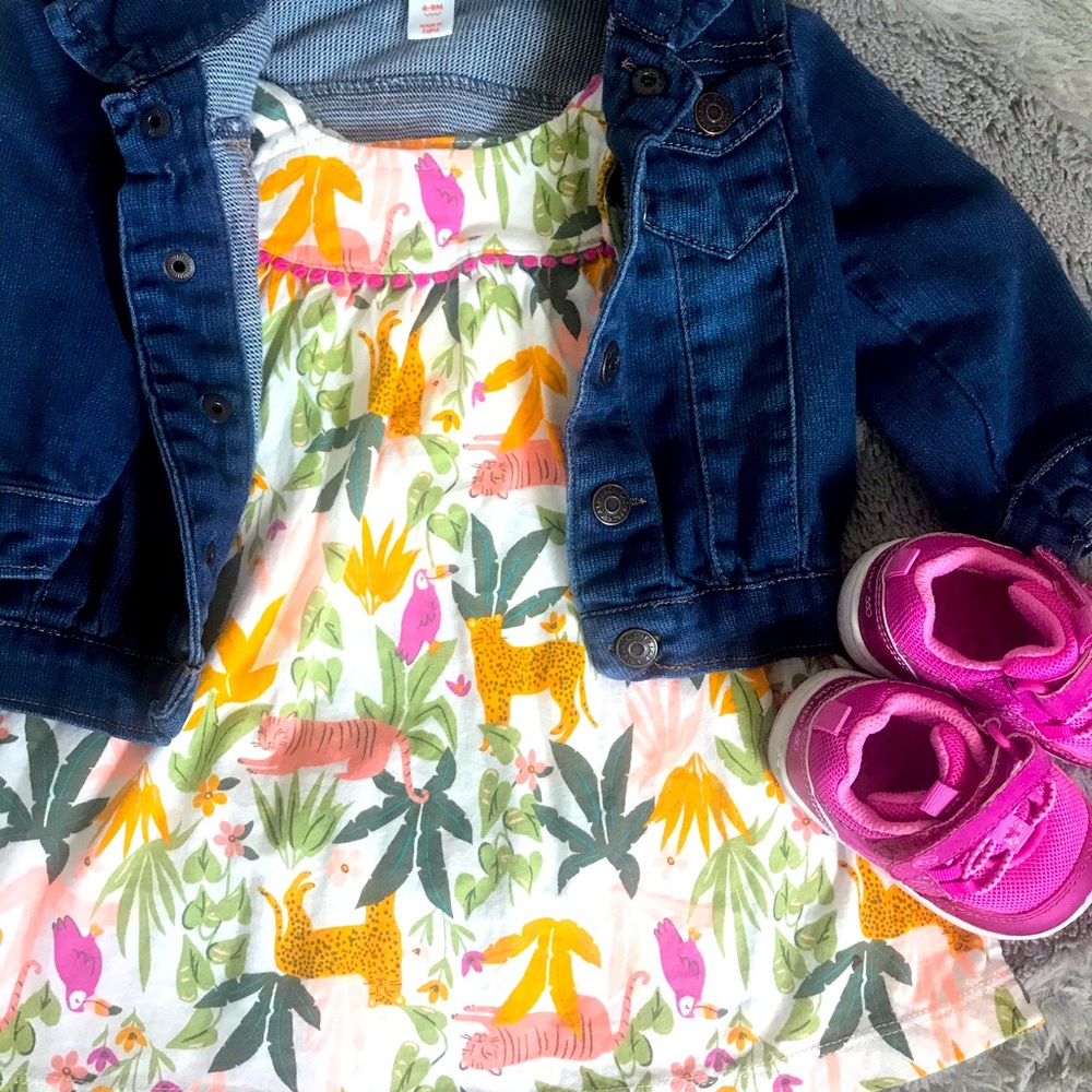 🌻Safari Summer Dress (Infant 12 months)